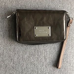 Silver Michael kors clutch